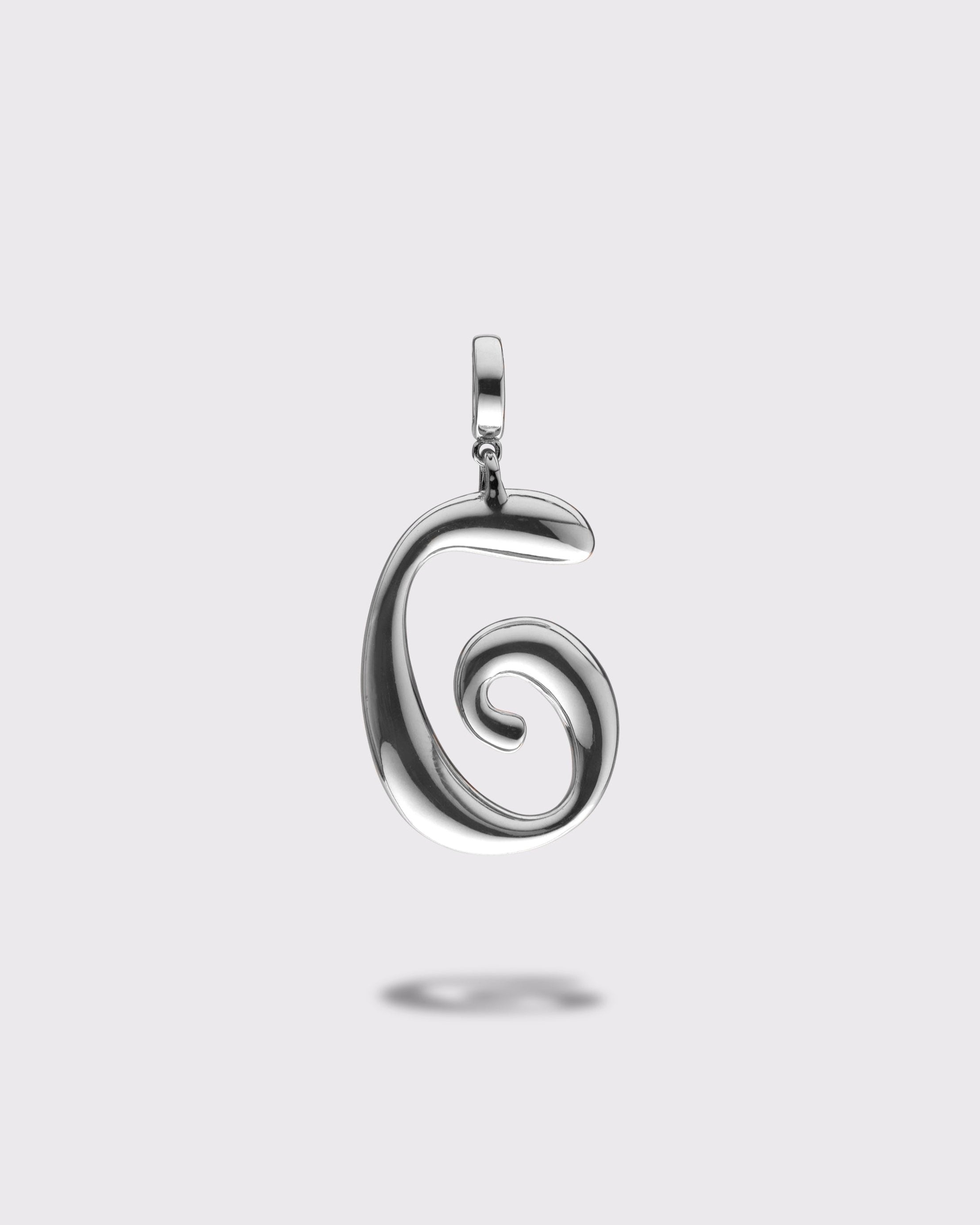 G pendant silver